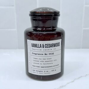 Vanilla & Cedarwood Brown Candle